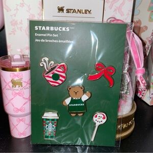 Starbucks holiday pins set